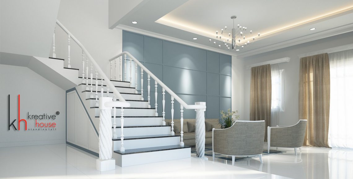 Classical Luxury Interior Designs-3d white